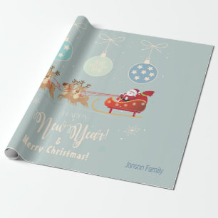 Papier Cadeau Cadeaux de Noël et vos souhaits, personnalisez