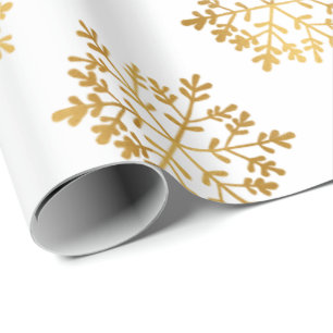 Papier Cadeau Cadeaux de Noël Gold Motif