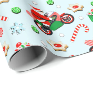 Papier Cadeau Cadeaux de vacances pour moto