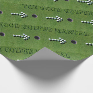 PAPIER CADEAU CADEAUX DRÔLES DE GOLFEUR, PERSONNEL D'AMUSEMENT
