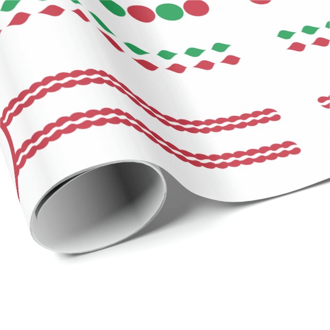 Papier Cadeau Cadre de Noël Décoratif Fête (Coin rond)