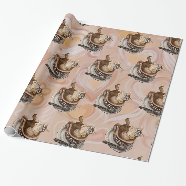 Papier Cadeau Café (Déroulé)