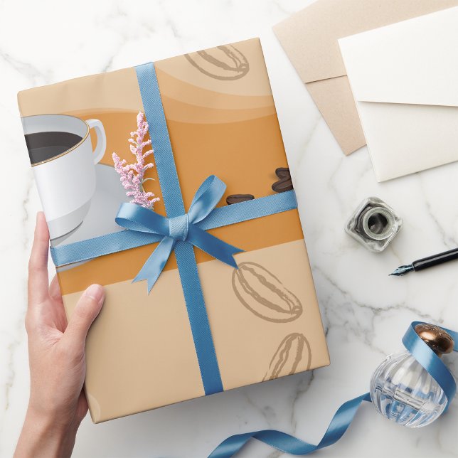 Papier Cadeau Café chaud vapeur (Créateur téléchargé)
