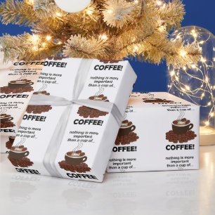 Papier Cadeau Café Drôle Amateur de Café Café