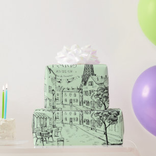 Papier cadeau Café Paris