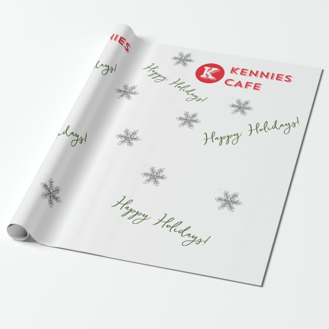 Papier Cadeau Cafés Kcoton Papier d'enveloppement de Noël (Déroulé)