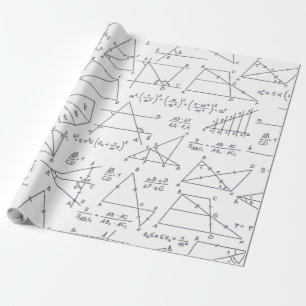 Papier Cadeau Calculs mathématiques Illustrations Professeur d'é