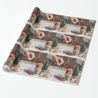 Papier Cadeau Calendrier de décembre