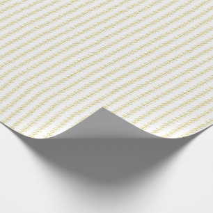 Papier Cadeau Calligraphie couleur or monogramme moderne minimal