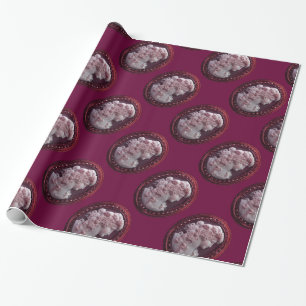PAPIER CADEAU CAMEO ANTIQUE, DAME AUX RAISONS ET AUX GRAPEVINES
