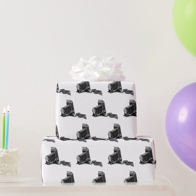 Papier Cadeau Caméra Bellows Avec Film (Cadeaux de fête)