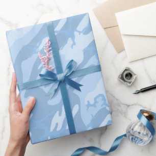 Papier Cadeau Camion bleu défraîchi