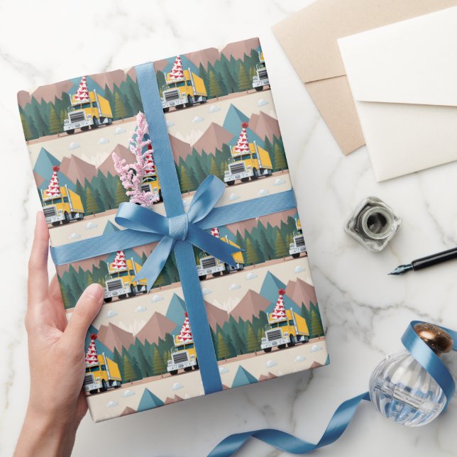 Papier Cadeau Camion Bonne fête d'anniversaire amusant équipemen (Cadeaux)