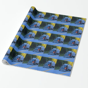Papier Cadeau Camions, Big Rig Cargo Truck Art