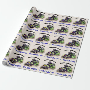 Papier Cadeau Camions Monster dans la boue