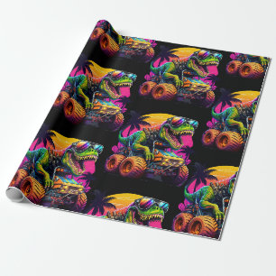 Papier Cadeau Camions Monster Dino