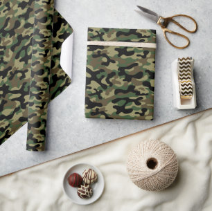 Papier Cadeau Camo forêt