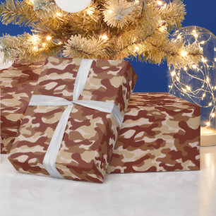 Papier Cadeau Camo Tan Désert 