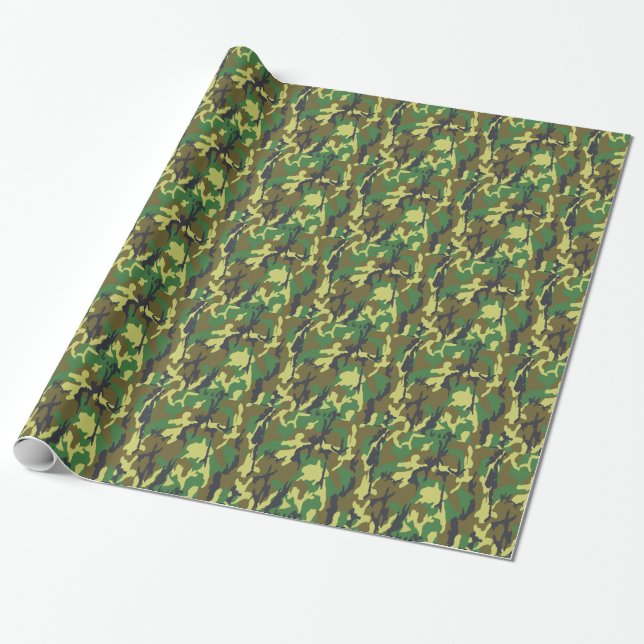 Papier Cadeau Camouflage (Déroulé)