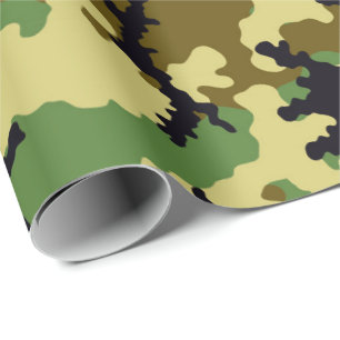 Papier Cadeau Camouflage des bois