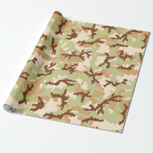 Papier Cadeau Camouflage du désert