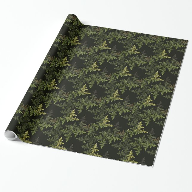 Papier Cadeau Camouflage fractal (Déroulé)
