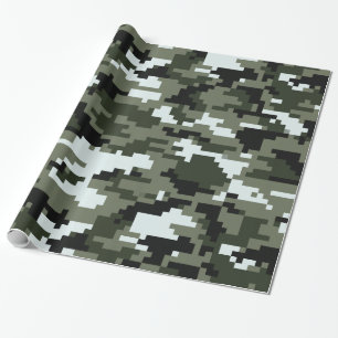 Papier Cadeau Camouflage urbain/Camo de 8 de bit Digitals de