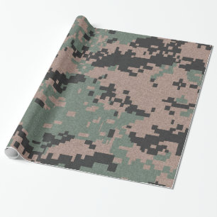 Papier Cadeau Camouflage vert