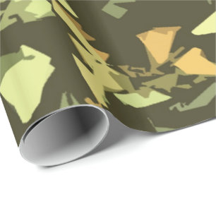 Papier Cadeau Camouflage Vert Toutes les occasions
