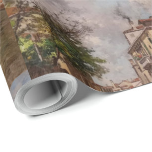 Papier Cadeau Canal Vintage de Venise Antonio Leto