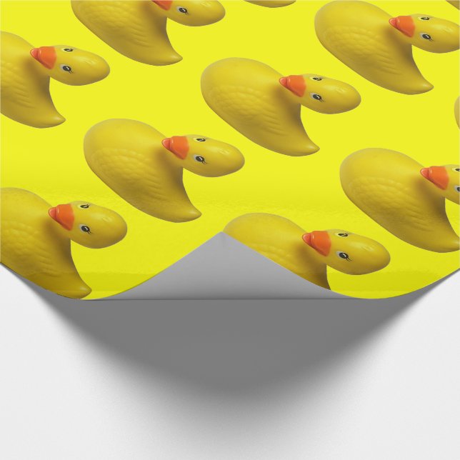 Papier Cadeau Canard en caoutchouc jaune (Coin)