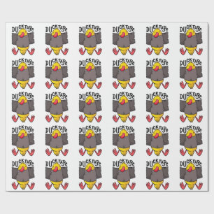 Papier Cadeau Canard Ruban Adhésif Drôle Kawaii Enveloppé Dans D