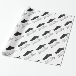 Papier Cadeau Canard Silhouette main