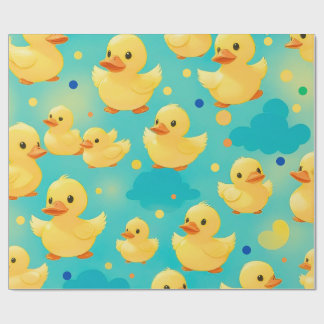 Papier Cadeau Canards mignons Nager dans un étang