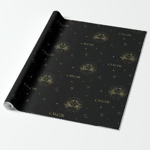 Papier Cadeau Cancer zodiaque horoscope étoile signe dégradé