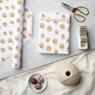 Papier Cadeau Candy Corn Fall Wrapping Paper