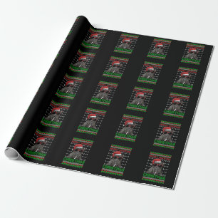 Papier Cadeau Cane Corso Chien drôle Merry Woofing Noël