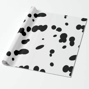 Papier Cadeau Canine de Chien noir de Dalmatie