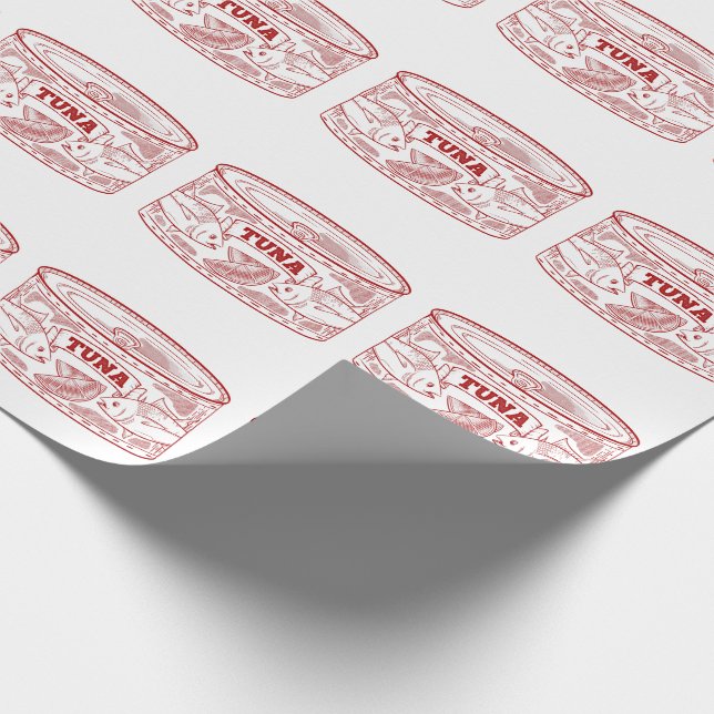 Papier Cadeau Canne de thon (Coin)