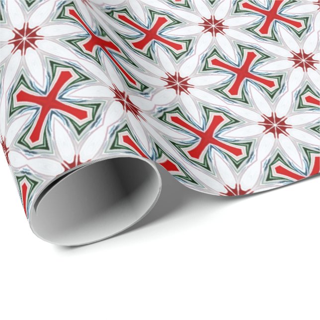 Papier Cadeau Cannes de Noël (Coin rond)
