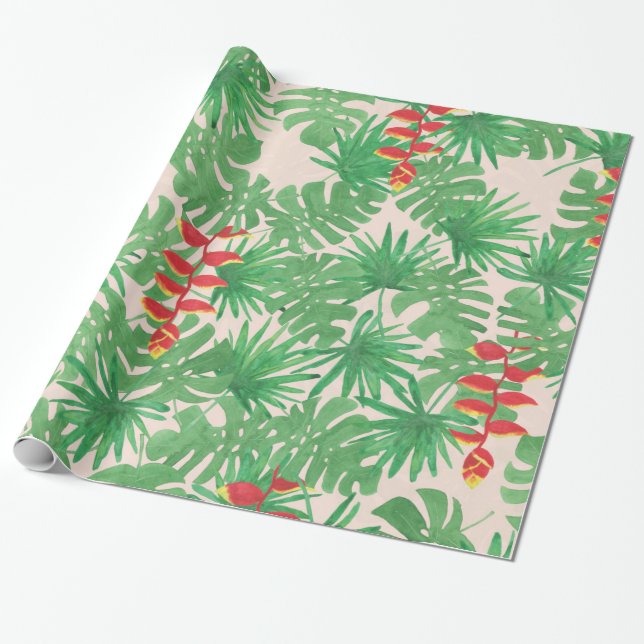 Papier Cadeau Canopée tropicale (Déroulé)