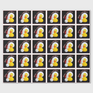 Papier Cadeau Caoutchouc de Noël Papier d'enveloppement de chape