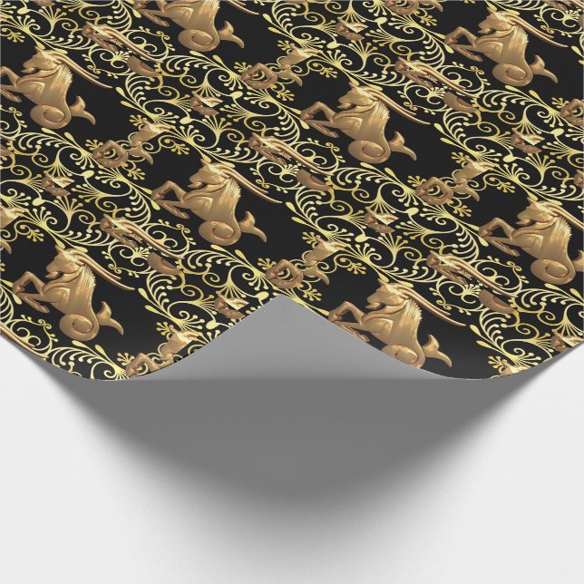 Papier Cadeau Capricorn  Astrology Wrapping Paper (Coin)