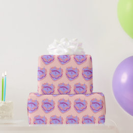 Papier Cadeau Capricorne Zodiac Coquette Coeur gâteau d'annivers