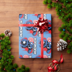 Papier Cadeau Captain America Avenger Légendaire
