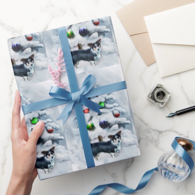 Papier Cadeau Cardigan Welsh Corgi Noël (Cadeaux)