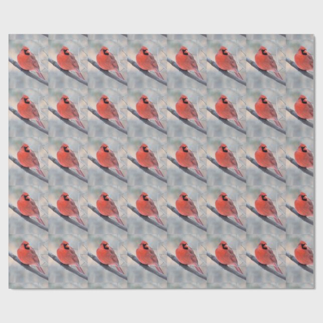 Papier Cadeau Cardinal Crimson (Plat)