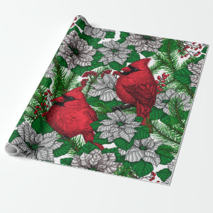 Papier Cadeau Cardinaux 2