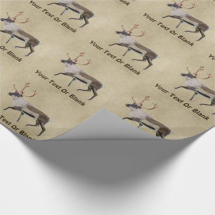 Papier Cadeau Caribou des bois