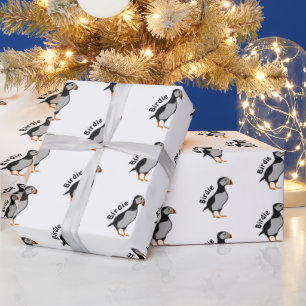 Papier Cadeau Caricature adorable à poils cor debout